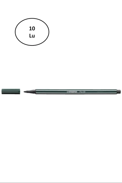 Umut Stabilo Pen 68 Zeytin Yeşili 68/63 10'lu ürün görseli 1