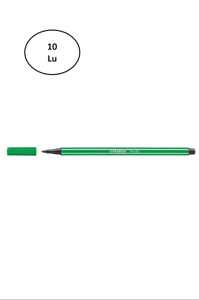 Umut Stabilo Pen 68 Mavi 68/36 10'lu ürün görseli 1