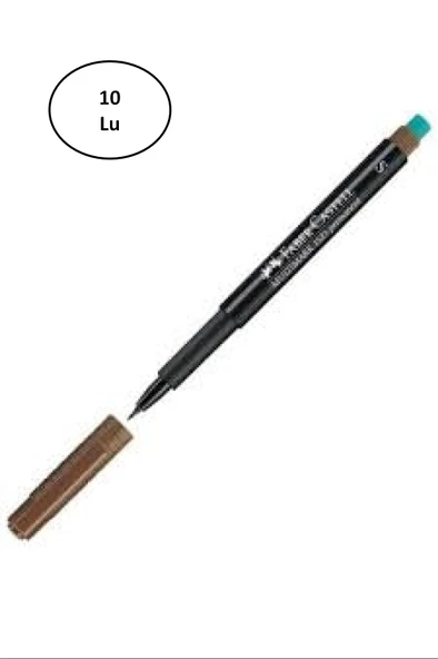 Faber Castell Permanent (S) Kahve 10'lu ürün görseli 1