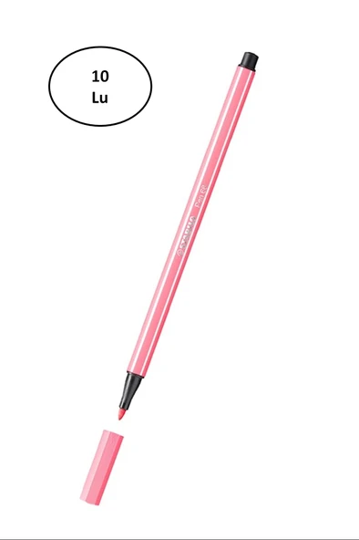 Umut Stabilo Pen 68 Pembe 68/29 10'lu ürün görseli 1
