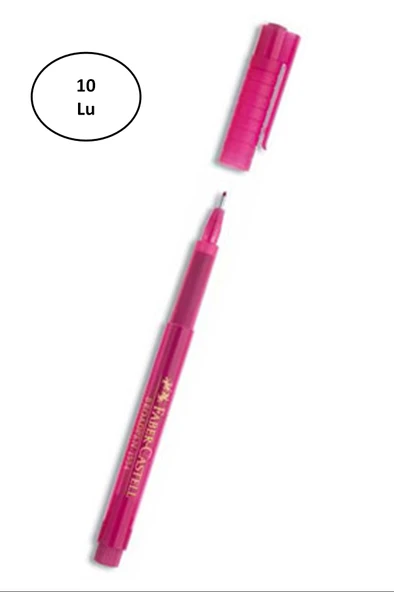 Broadpen 1554 Pembe 5020155428 Faber Castell 10'lu ürün görseli 1