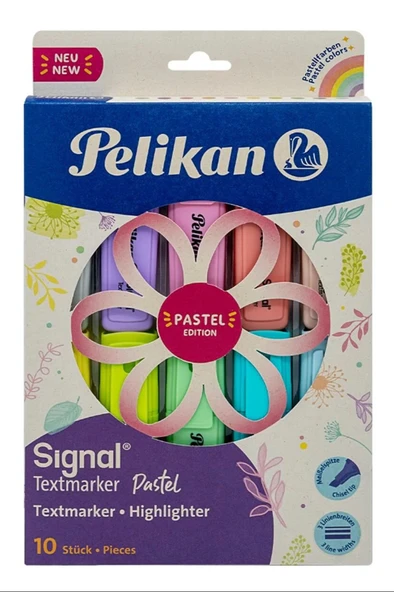 Pelikan Pastel Renk İşaretleme Kalemi, 10'lu Set ürün görseli 1