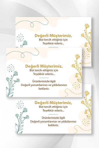 NY TEŞEKKÜR 03 KARTVİZİTİ 500 ADET ürün görseli 1