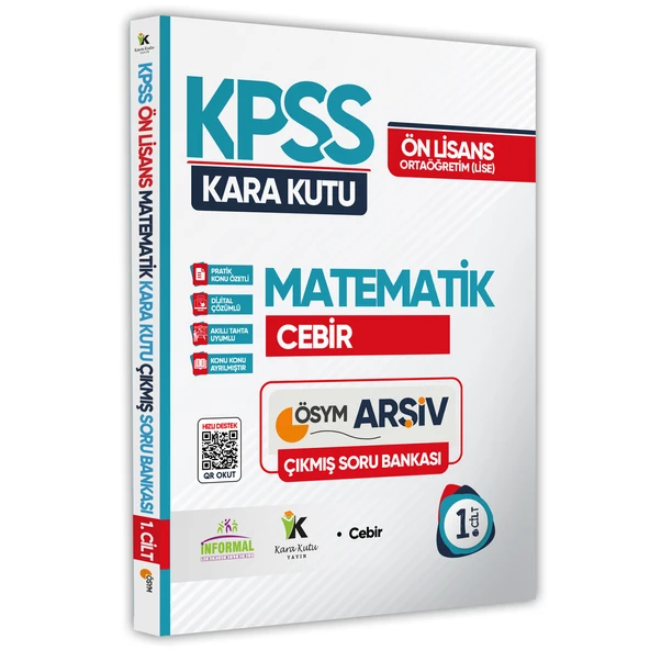 KPSS Önlisans-Ortaöğretim Matematiğin Kara Kutusu 1.Cilt ÖSYM Çıkmış Soru Bankası Dijital Çözümlü ürün görseli 1