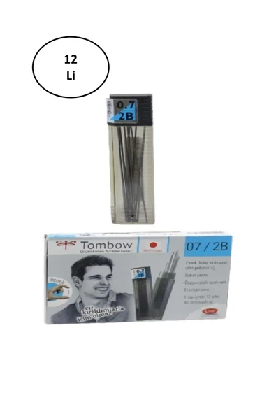 Tombow Min 0,7 Mm 2b Versatil Kalem Ucu Klasik 12 Li ürün görseli 1