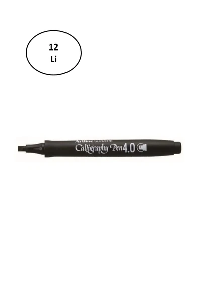Artline Supreme Calligraphy Pen 4.0 Siyah 12'li ürün görseli 1
