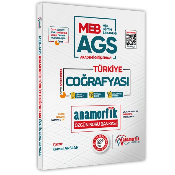 MEB-AGS Anamorfik Coğrafya Güncel Soru Bankası Yeni Müfredat Dijital Çözümlü (Yazar Kemal Aslan) ürün görseli 1