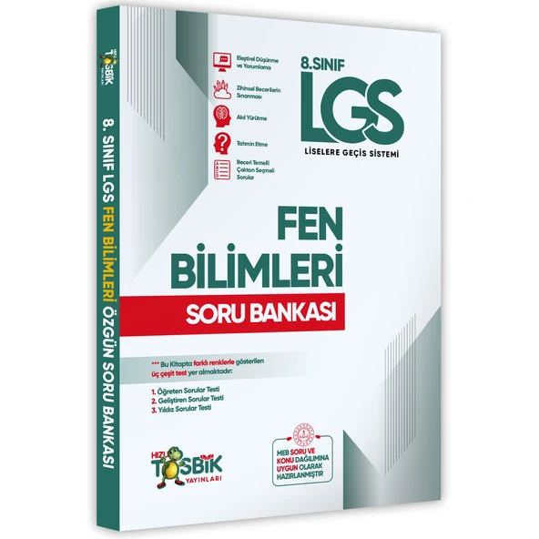 8.Sınıf LGS FEN BİLİMLERİ Özgün Soru Bankası ürün görseli 1