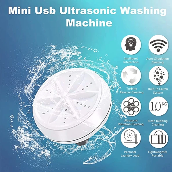 Mini  Portatif Çamaşır Makinesi - Resim 5