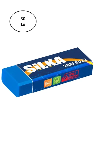 Silka Art.10 Sınav Silgisi Lacivert (30 Lu Kutu) ürün görseli 1