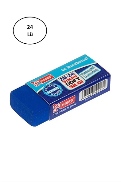 Mikro NS2B24 Nano 24'lü Silgi ürün görseli 1
