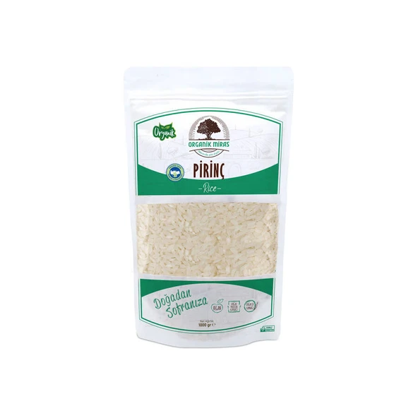 Organik Miras Osmancık Pirinç 1 kg ürün görseli 1