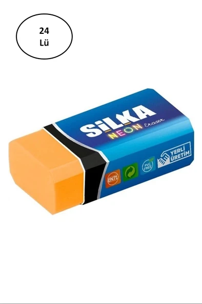 Silka Art.3 Neon Silgi 24'lü Paket - Resim 2