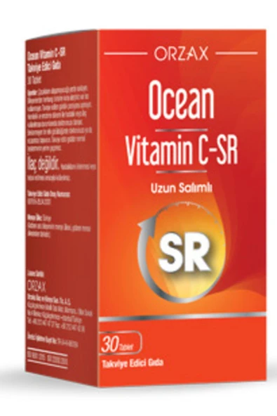 Ocean Vitamin C Sr 500 Mg 30 Tablet ürün görseli 1