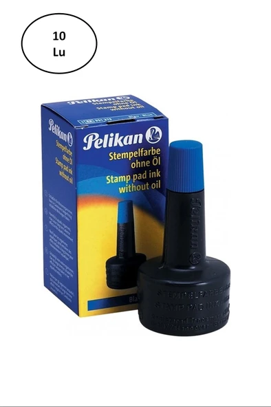 Pelikan Stampa Mürekkebi Mavi 28 Ml 10'lu ürün görseli 1