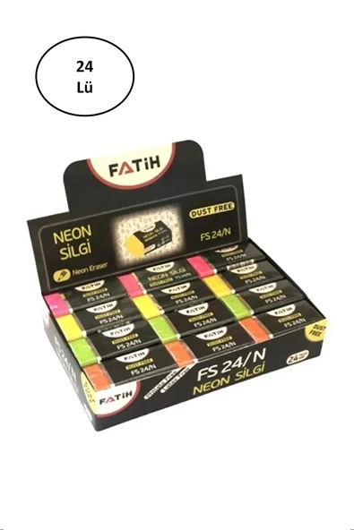 Fatih Neon Silgi Fs24 Fa36025slne (24 Lü Paket) ürün görseli 1