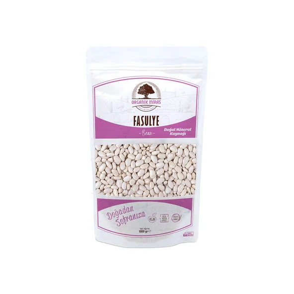 Organik Miras Dermason Fasulye 1kg ürün görseli 1