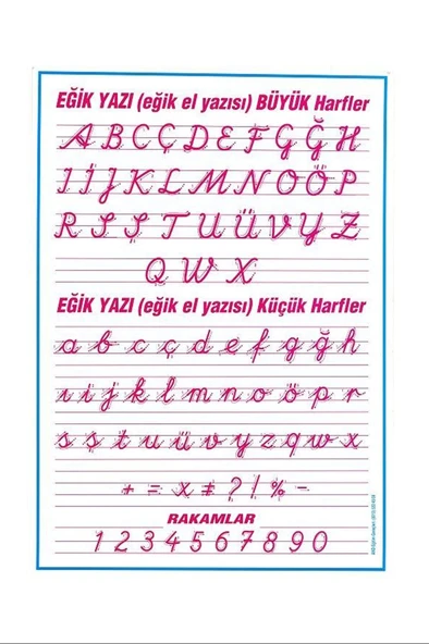 Gülpaş Bitişik Eğik El Yazısı Selefonlu Çıtalı( 50*70) ürün görseli 1