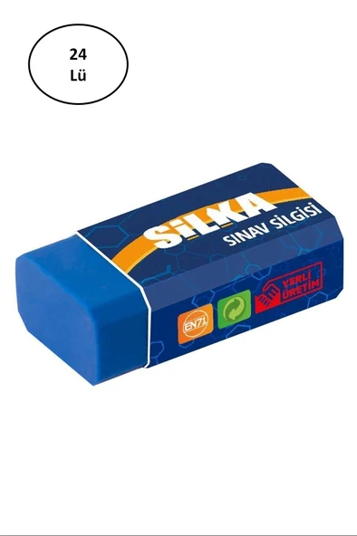 Silka Orta Boy Mavi Sınav Silgisi Art9 24 lü ürün görseli 1
