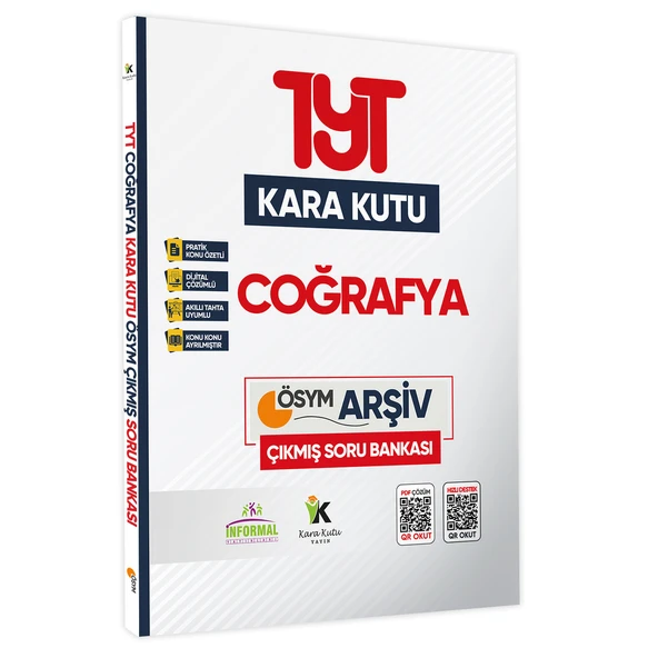 TYT Coğrafyanın Kara Kutusu Konu Özetli Dijital Çözümlü Çıkmış Soru Bankası ürün görseli 1