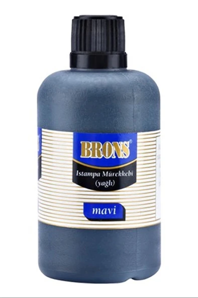 Brons Istampa Mürekkebi Yağlı 500 Cc Mavi Br-320 ürün görseli 1