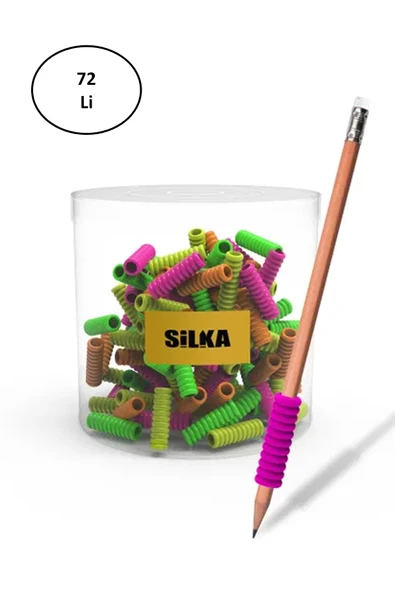 Silka Neon Spiral Kalem Tutma Aparatı 4 Renk Art.35n (72 Li Paket) ürün görseli 1