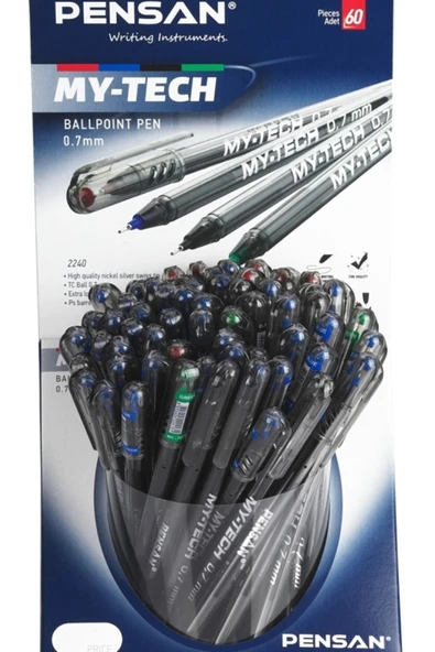 Pensan 0,7 Mm My-Tech Tükenmez Kalem Msky 60Lı ürün görseli 1