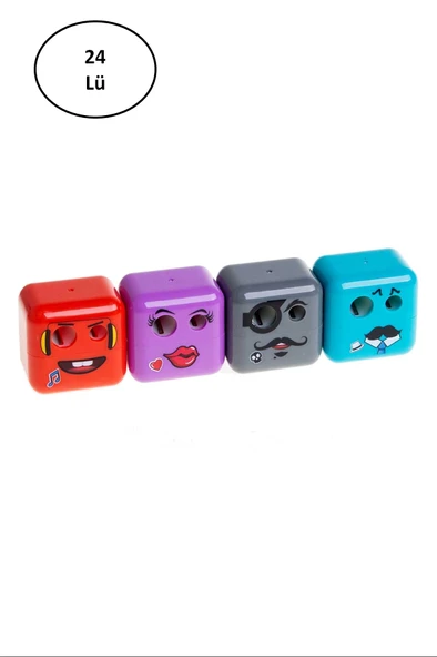 Adel Cubies Emoji Kalemtraş 24'lü ürün görseli 1