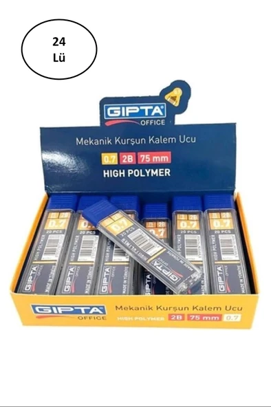 Gıpta 75Mm 2B 0,5Mm Kalem Ucu 20Li Tüp 24'lü ürün görseli 1