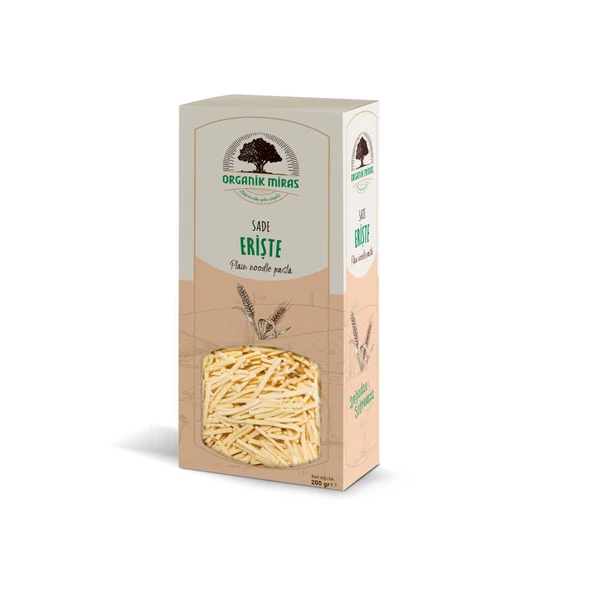 Organik Miras Sade Erişte 250gr ürün görseli 1