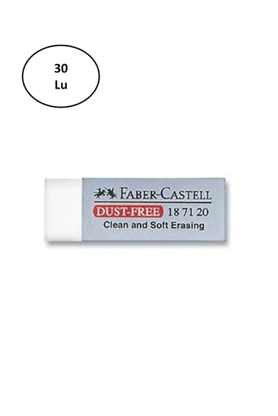 Faber-Castell Dust-Free Silgi 30'lu ürün görseli 1