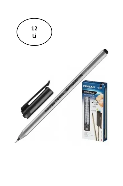 Pensan PE01003TKSI 1 mm 12'li Triball Siyah ürün görseli 1