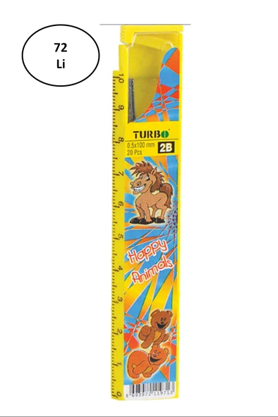 Fatih Turbo 2B New Cetvelli Dereceli Min 0,5/60 mm Kalem Ucu 72'li ürün görseli 1