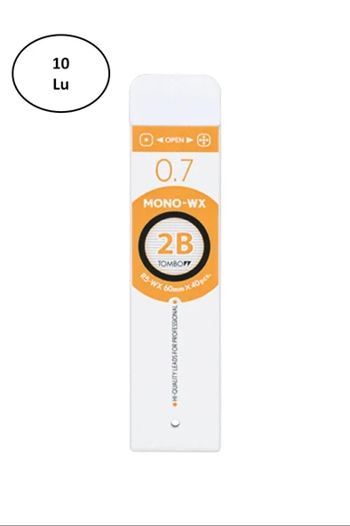 Tombow MONO-WX Profesyonel Uç 0.7mm 40'lı Tüp 2B ürün görseli 1