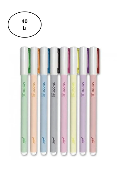 Scrikss Roller Kalem Smoothie Jel Karışık Renkler T00sbcc7sjp40a (40 Lı Kutu) ürün görseli 1
