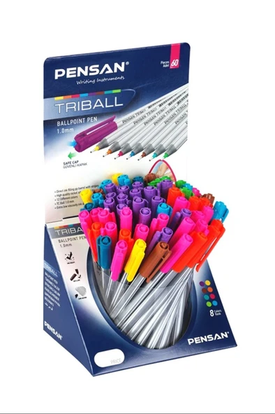 Pensan Triball Tükenmez Kalem Renki 60'lı ürün görseli 1