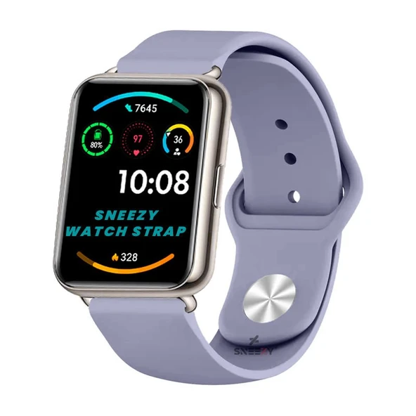 Huawei Watch Fit 2 Uyumlu PureLux Soft Silikon Kordon  Lavanta ürün görseli 1