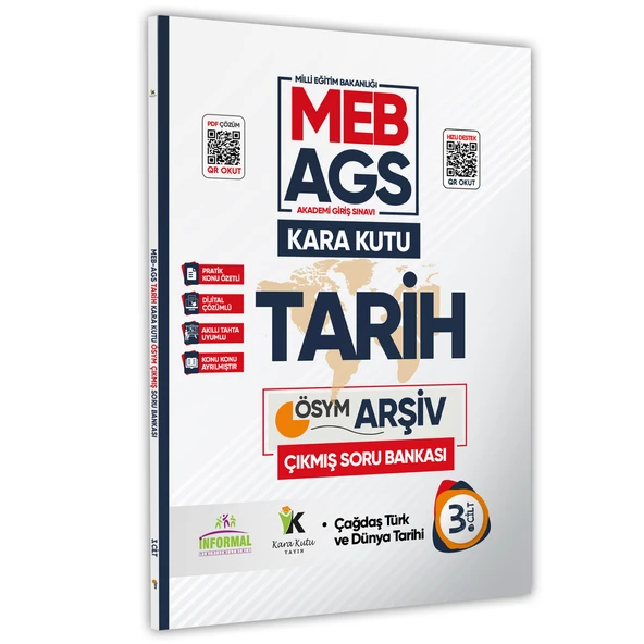 MEB-AGS Tarihin Kara Kutusu 3.Cilt Dijital Çözümlü Konu Özetli ÖSYM Çıkmış Soru Havuzu Bankası ürün görseli 1