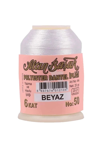 Altınbaşak Oya ve Dantel İpi 20 gr - Royaleks - No: BEYAZ ürün görseli 1