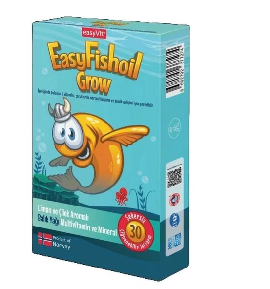 Easy Fishoil GROW Çocuk 30 Çiğneme Form ürün görseli 1