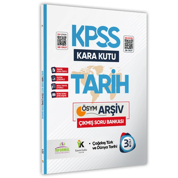KPSS Tarihin Kara Kutusu 3.Cilt Dijital Çözümlü Konu Özetli ÖSYM Çıkmış Soru Havuzu Bankası ürün görseli 1