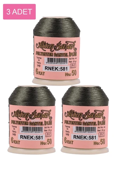 3 Adet Altınbaşak Oya ve Dantel İpi 20 gr - Royaleks - No: 581 ürün görseli 1