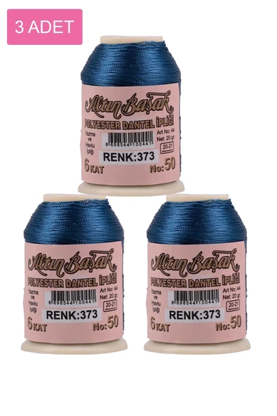 3 Adet Altınbaşak Oya ve Dantel İpi 20 gr - Royaleks - No: 373 ürün görseli 1