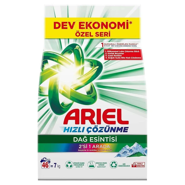 ARIEL 7KG DAG ESINTISI&PARLAK RENK ürün görseli 1