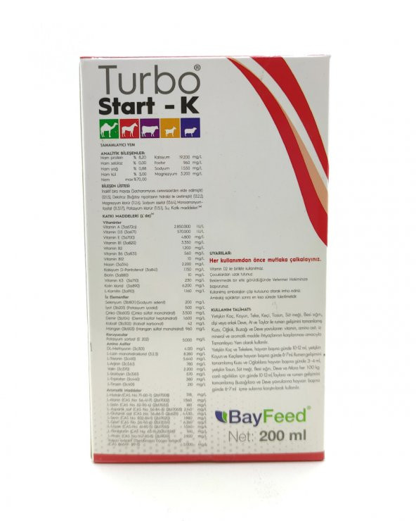 Turbo Start - K 200 ml Vitamin - Resim 4