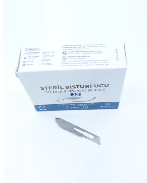 Bistüri Ucu No 22 (100 Adet) - Resim 2