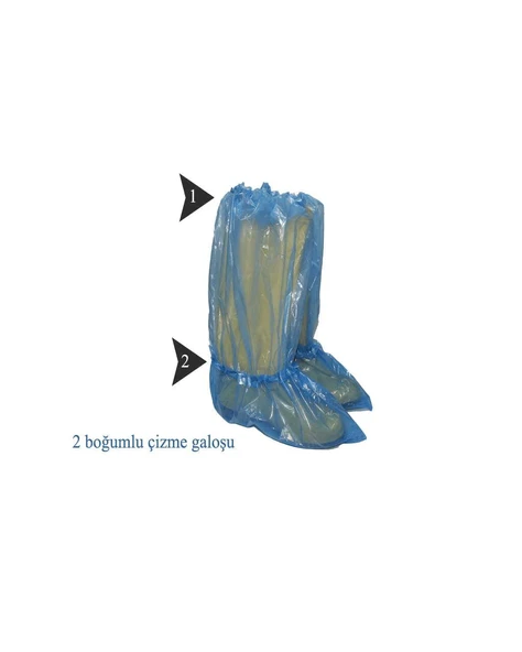 Çizme Galoşu 50'li Paket (25 çift) - Resim 3