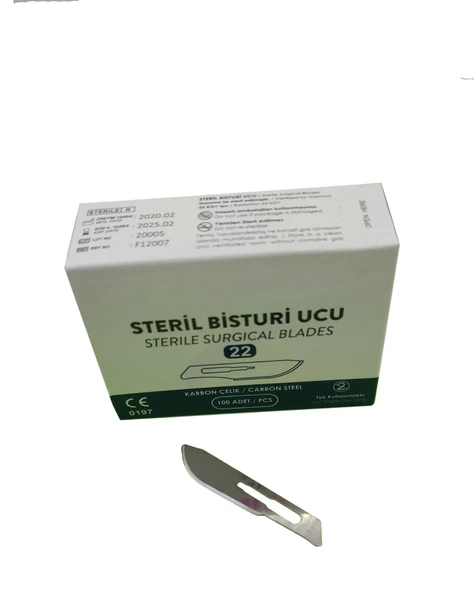 Bistüri Ucu No 22 (100 Adet) - Resim 3