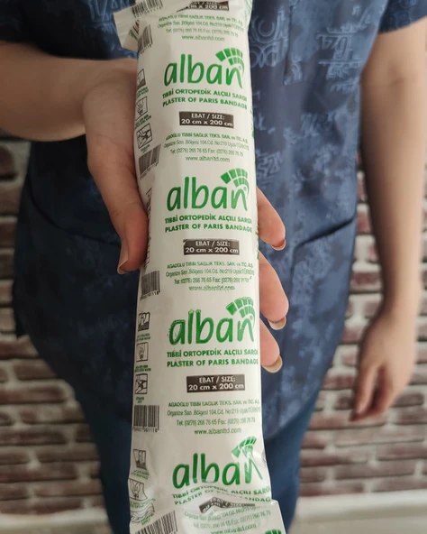 Alçılı Sargı Bezi 20 cm x 2 metre - Resim 5