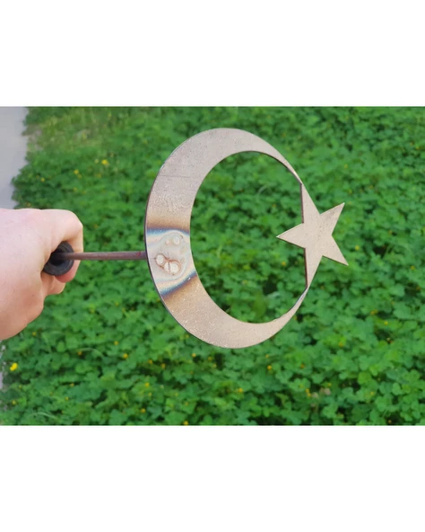 Tek Ay Yıldızlı İşaretleme Damgası - Resim 9